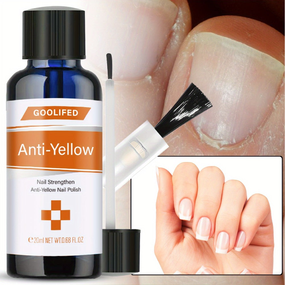 Nail Strengthener Liquid, Anti-Yellowing Formula, Softens & Moisturizes Nails & Cuticles, Restores Smooth — image 1