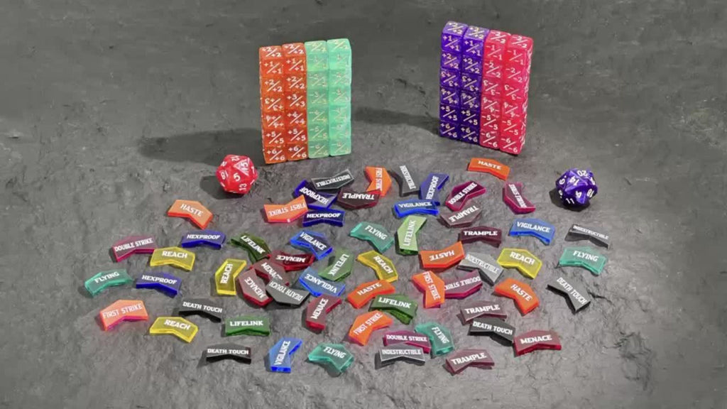 MTG Counter Dice Set 110pcs with the Listed Color, Size or Set Options for Everyday Use, with the Listed Configuration — imag