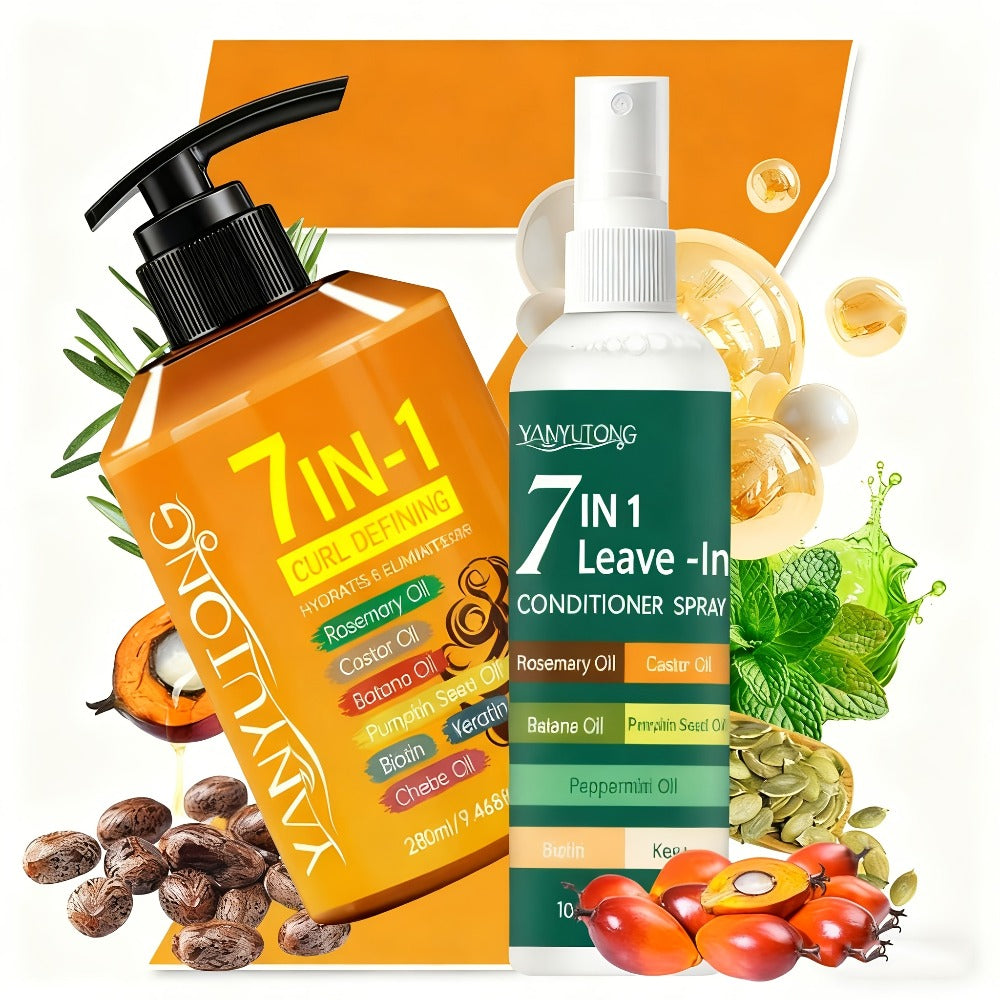 Two-Piece Curl Styling Set with 280ml Pump Cream, 100ml Leave-In Spray and Six Named Formula Markers — image 6