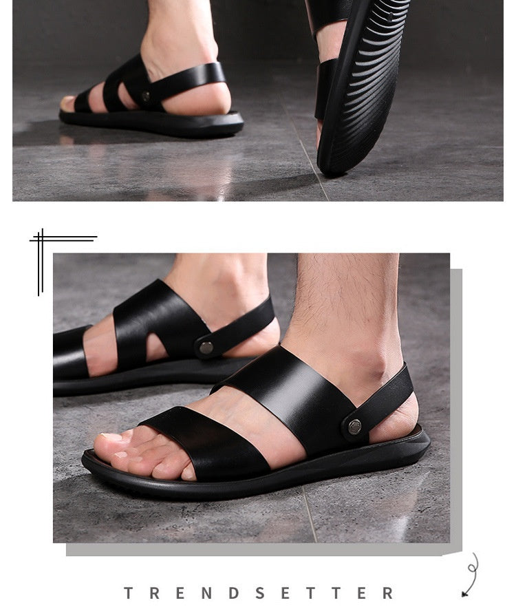 Men's Casual Beach Shoes With Soft Sole And Anti Slip Function