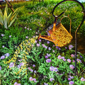 Solar Garden Light Watering Can Stake with Warm White Cascading LEDs, IP44 Rating and Hanging Bracket — image 1