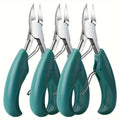 Toenail Clippers for Thick Nails & Ingrown Toenails 3 Pack Sharp Curved Blade Surgical Steel – Double Spring Ergonomic Podiat
