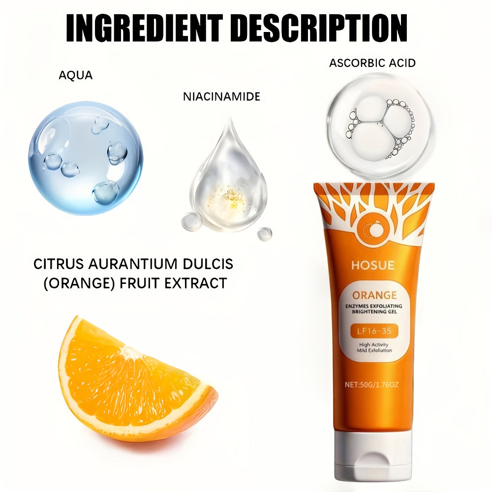 Orange-Label Facial Exfoliating Gel, 50g Tube with Niacinamide, Ascorbic Acid and Orange Fruit Extract Panel — image 5