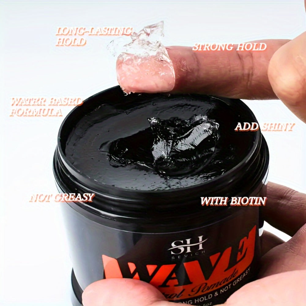 Wave Pomade Set for Men 360 Waves, Glycerin Formula Silky Shine, 4-Piece or 5-Piece Bundle with Silky Durag & Wave Brush — im