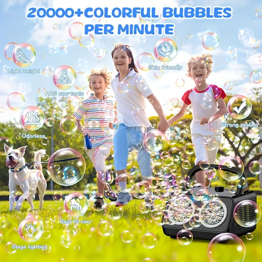 Dual-Wheel Bubble Machine with White Single-Unit or Black and Light White Two-Unit Bundle Labels — image 16