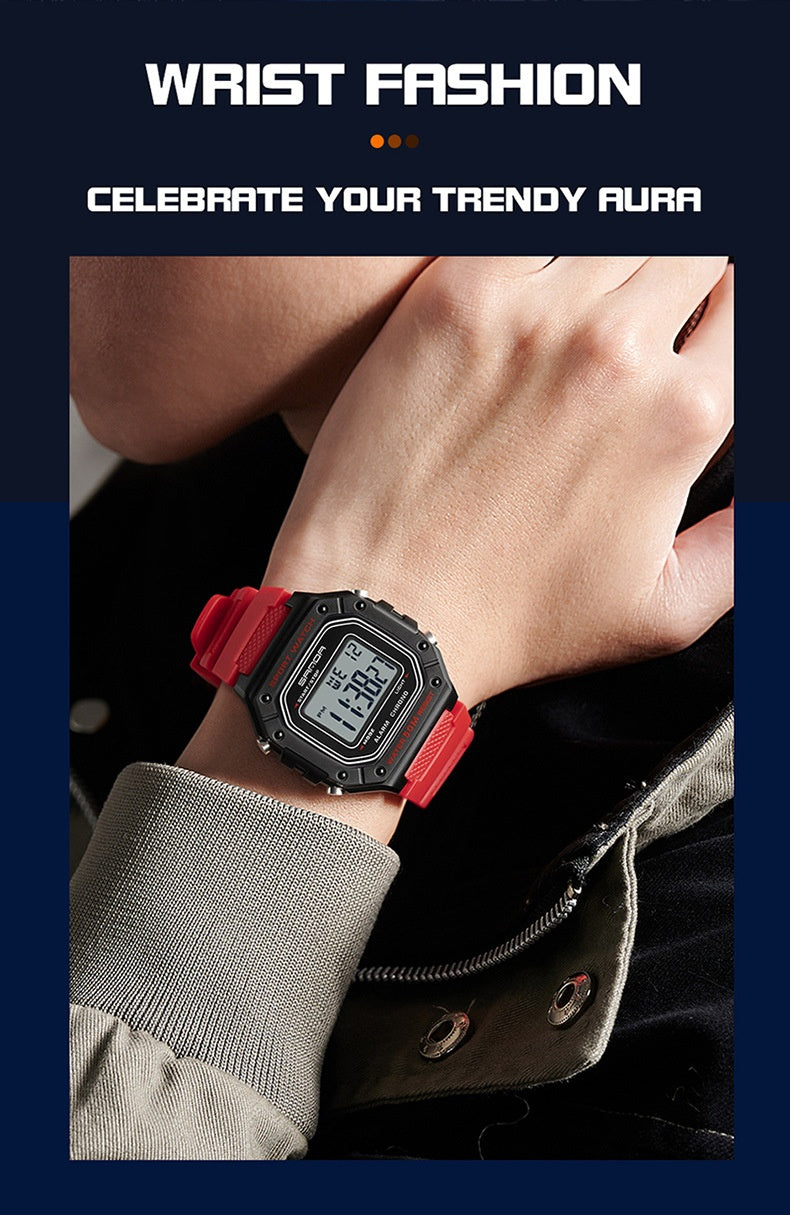 Swimming Waterproof Youth Electronic Watch Simple Alarm Clock