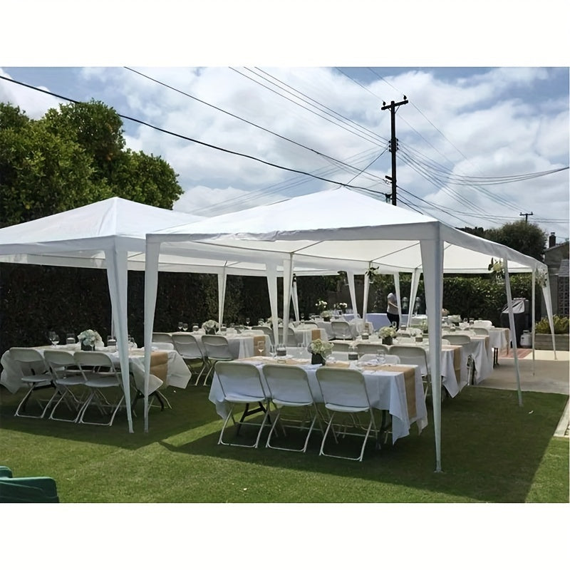 10x30ft Party Tent with Eight Removable Window Sidewalls in Pink, Black or White Color Options — image 7