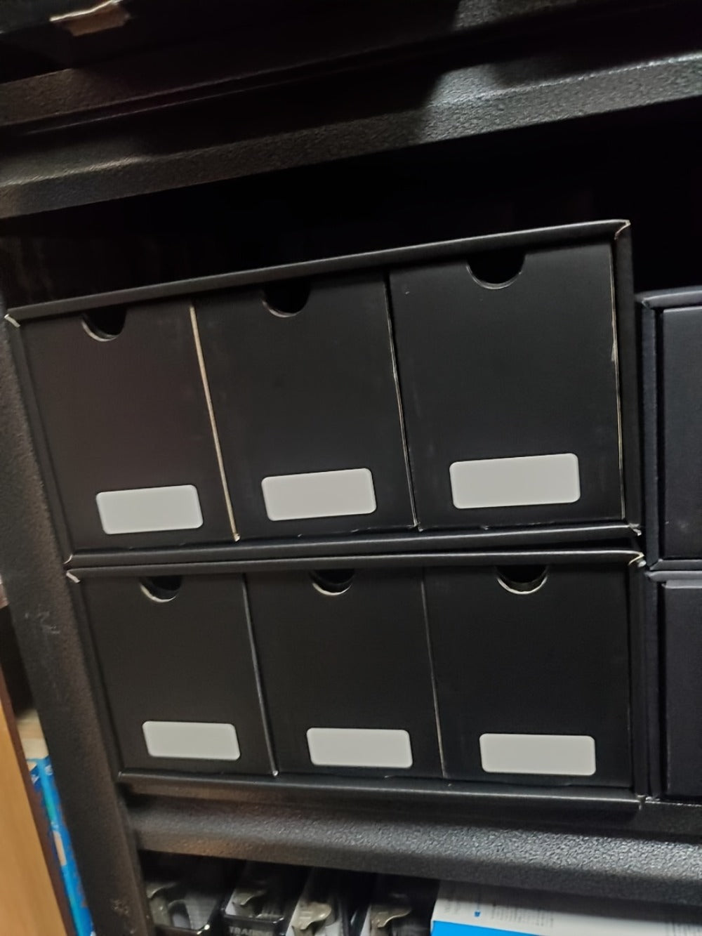 Trading Card Storage Box for Sports Cards and Baseball in a Large Cardboard 12 Drawer Design of 50 Dividers — image 12