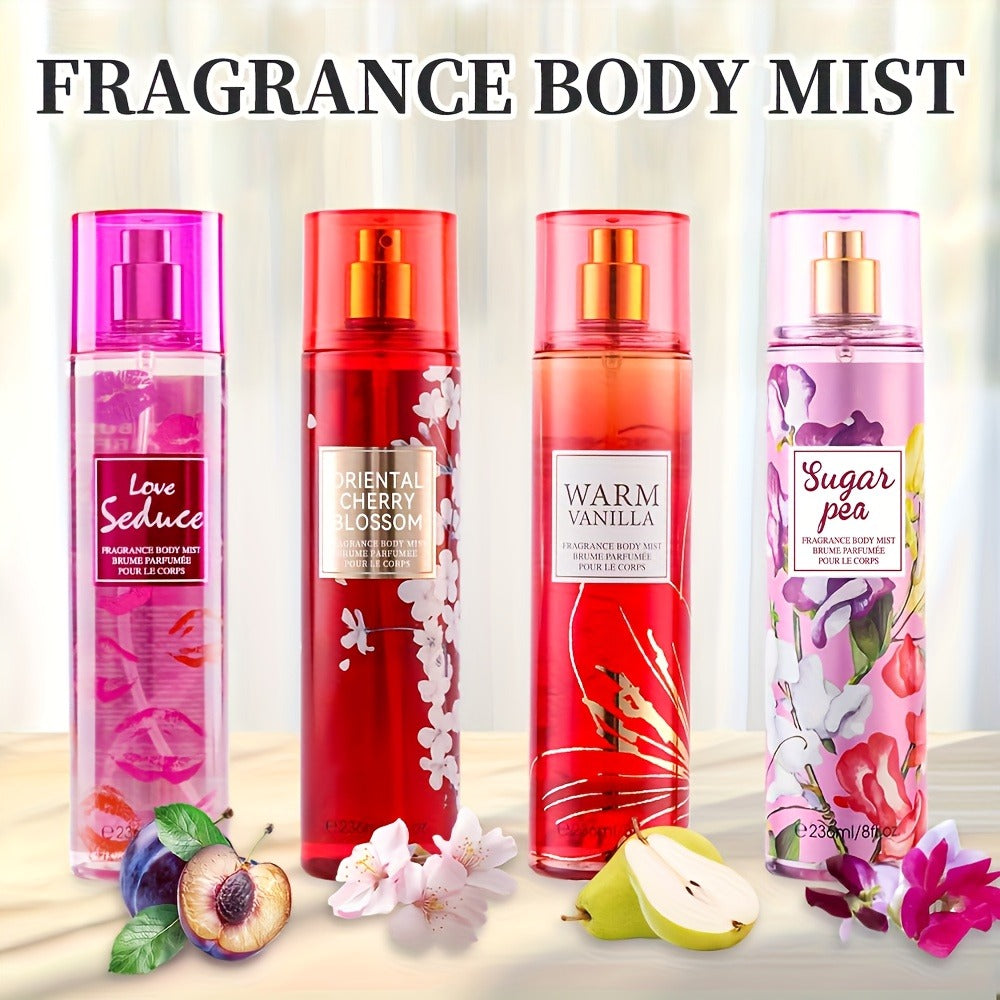 Floral and Fruit Body Mist Spray, 8 fl oz / 236ml in Fourteen Exact Scent Options for External Body Use — image 4