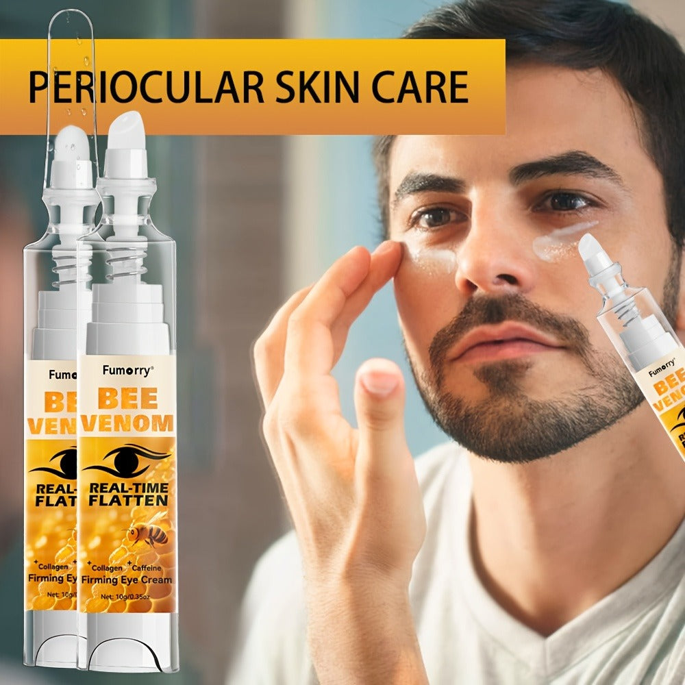 Bee Venom, Caffeine and Collagen Eye Cream Pen with White-and-Gold Body and Precision Dispenser Tip — image 4