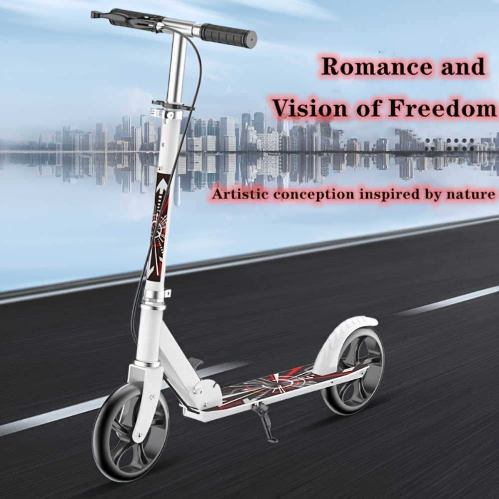 Foldable Commuter Scooter for Adults and Teens, 4-Gear Adjustable Height Double Brake 2-Wheel Kick Scooter — image 4