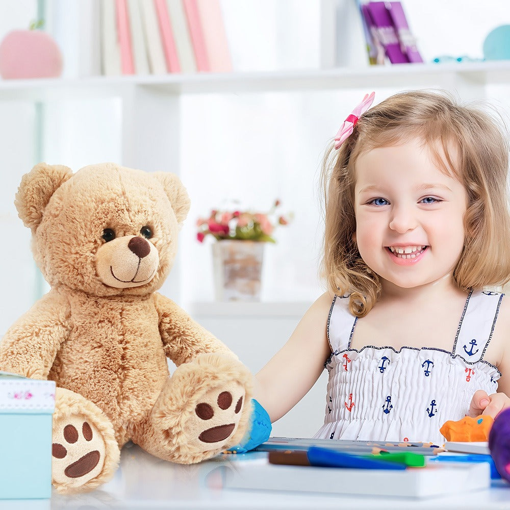 Teddy Bear Stuffed Animal 15 Inch Classic Brown Plush Bear with Safe with the Listed Color, Size or Set Options for Everyday 