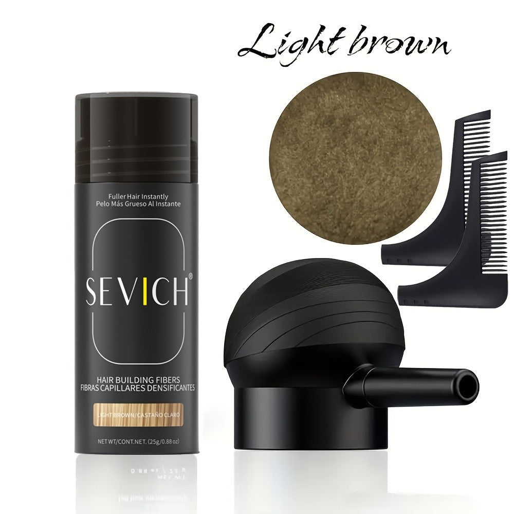 Hair Thickening Fibers Set 2-in-1 with Applicator Spray - Instant Volume & Fuller Look for Thinning Hair — image 7
