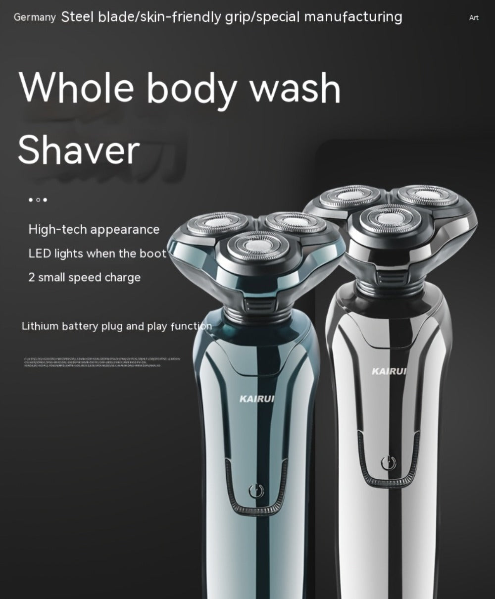 Electric Shaver 4D Floating Triple-Blade Razor with Wet/Dry Waterproof Use, LED Display and Type-C Charging — image 13