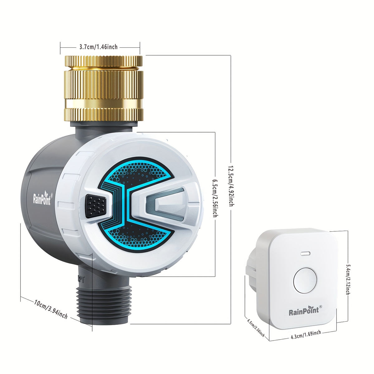 WiFi Garden Watering Timer with Brass Inlet, App & Voice Control, Automatic Irrigation System — image 11