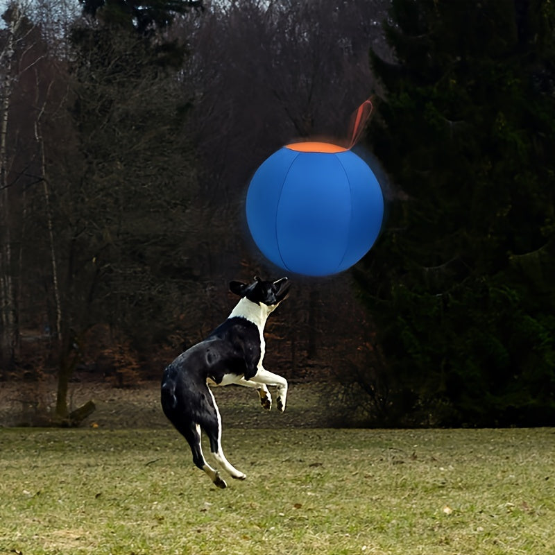 Dog Toy Large Inflatable Bear-Shaped Ball in Blue-Orange or Orange for Indoor and Outdoor Play — image 5