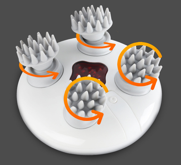Cross-border New Intelligent Kneading Electric Head Massager