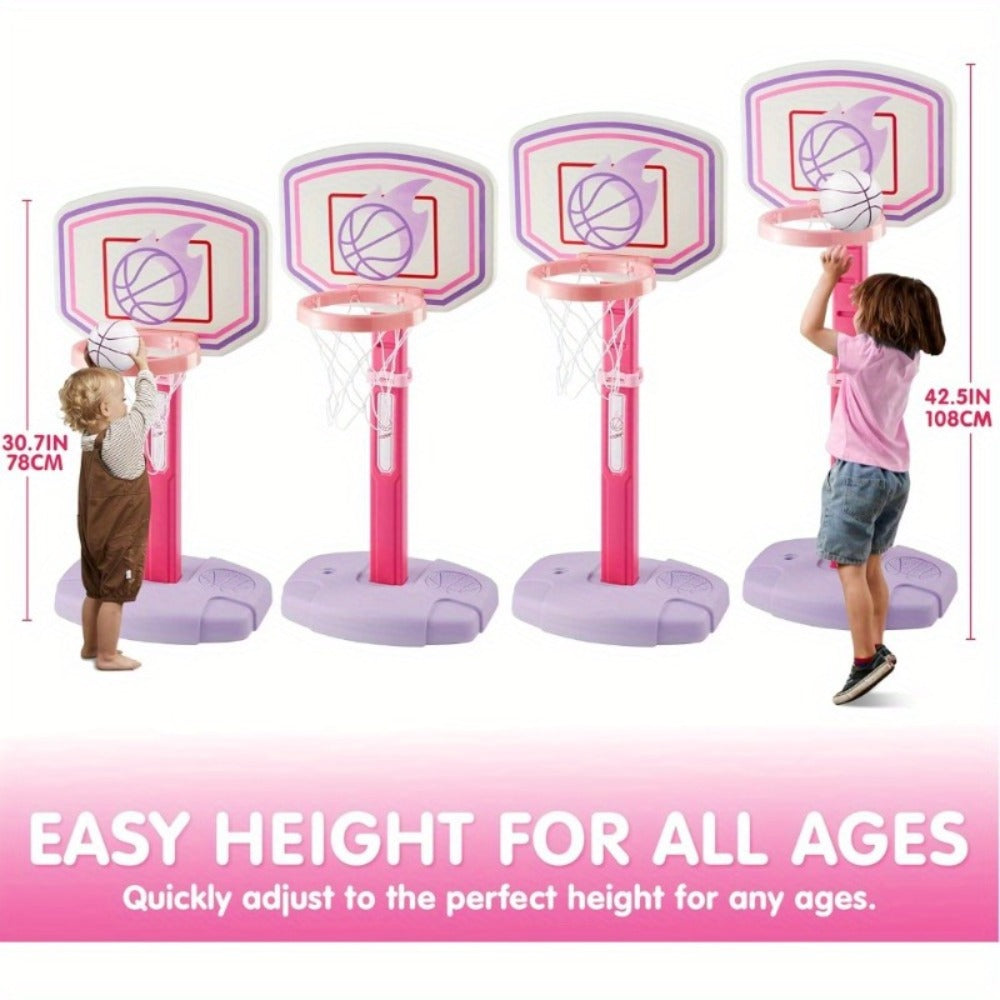 Toddler Basketball Hoop Adjustable Height 2.5-3.5ft Kids Basketball Goal with the Listed Color, Size or Set Options for Every