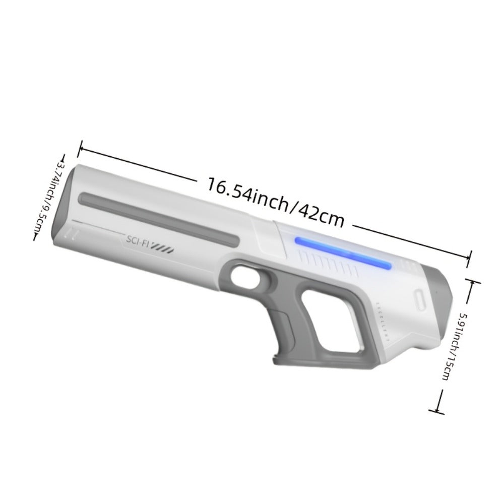 LED Light-Up Electric Water Gun Auto-Fill USB Rechargeable 40Ft Range with the Listed Color, Size or Set Options for Everyday