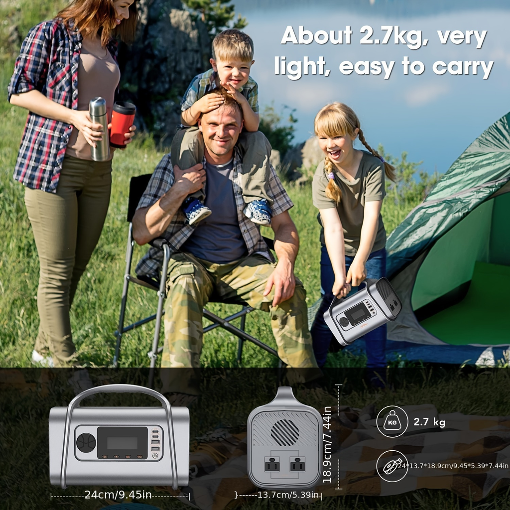 Portable Power Station 296Wh 200W with 400W Peak, 60W USB-C PD, MPPT Input and Four Light Modes — image 5