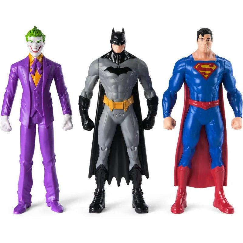 Batman Superman Joker Action Figure 3-Pack DC Comics, Superhero Collectible Toy Set for Boys Girls Kids Ages 3+ — image 1