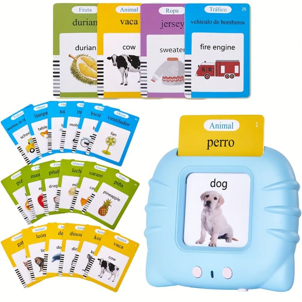 Bilingual English Speaking Flash Cards for Kids, 56 Cards 112 Visual Sight with the Listed Color, Size or Set Options for Eve