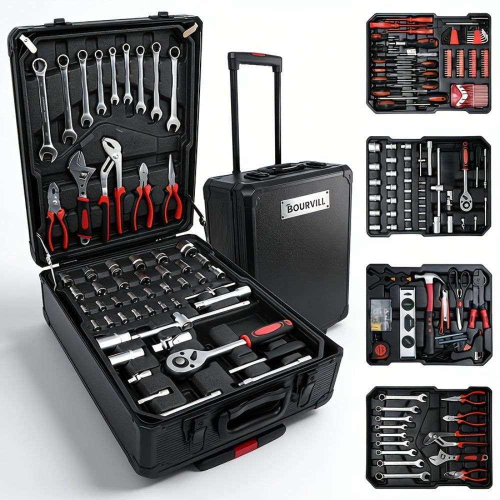 52-Piece Professional Tool Set – Multi-Function Home & Car Repair Toolkit with Portable Toolbox, Ideal Gift for DIY Enthusias