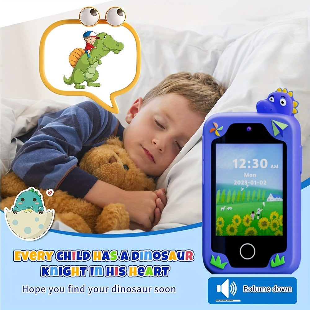 Kids Dinosaur Toy Phone with 8GB, HD Touchscreen & Dual Camera, Educational Travel Toy Cell Phone for Boys & Girls — image 8