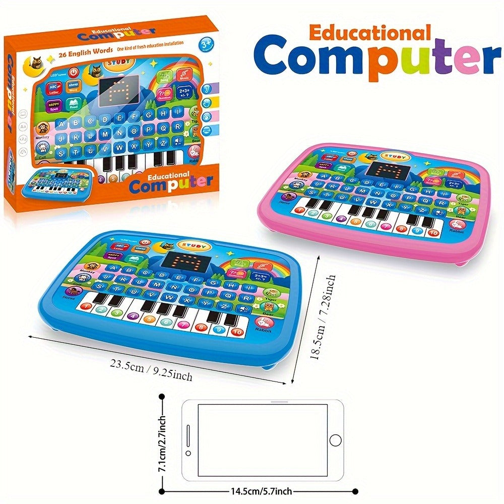 Educational Learning Machine for Kids with 2.2" Screen Alphabet Numbers Music Animals Piano Keys — image 2