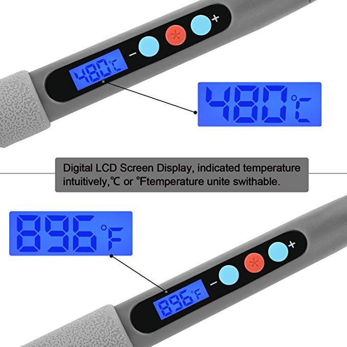 Digital Display Electric Soldering Iron High-power Precision Temperature Control Engraving Iron Set