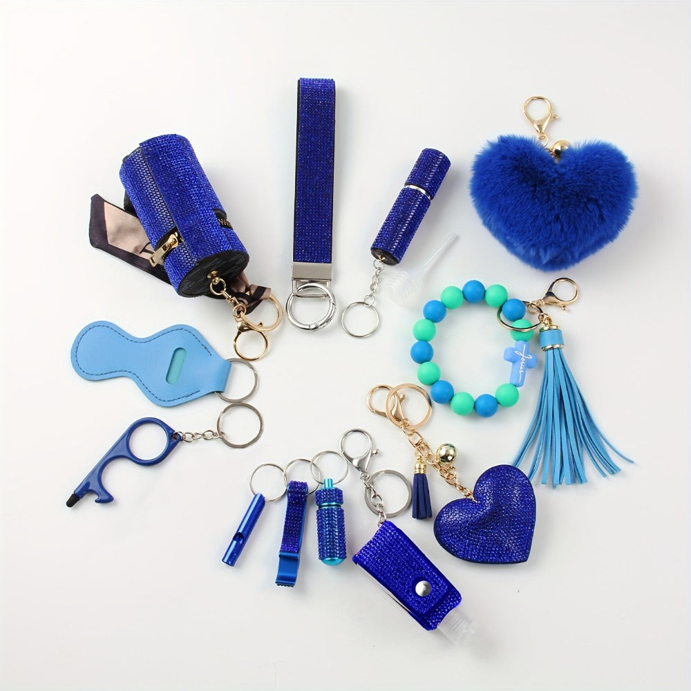 Rhinestone Keychain Set for Women 13-Piece with the Listed Color, Size or Set Options for Everyday Use — image 9