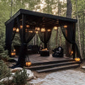 Outdoor Curtains | Sheer Mesh Rod Pocket Patio Gazebo Porch Wedding — image 1
