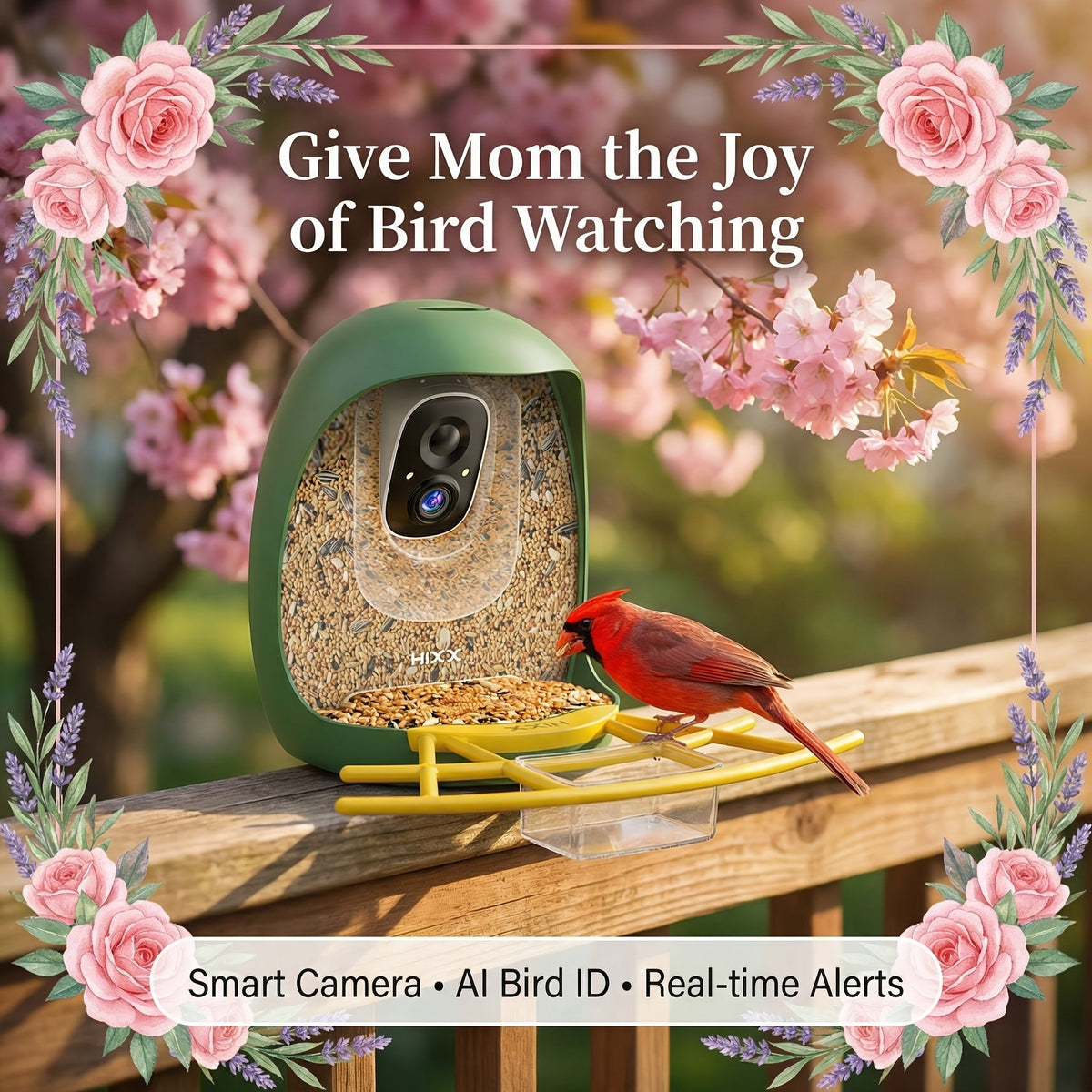 Smart Bird Feeder with Camera AI Bird Identification, 2K HD Live View, Auto Capture & Color Night Vision — image 4