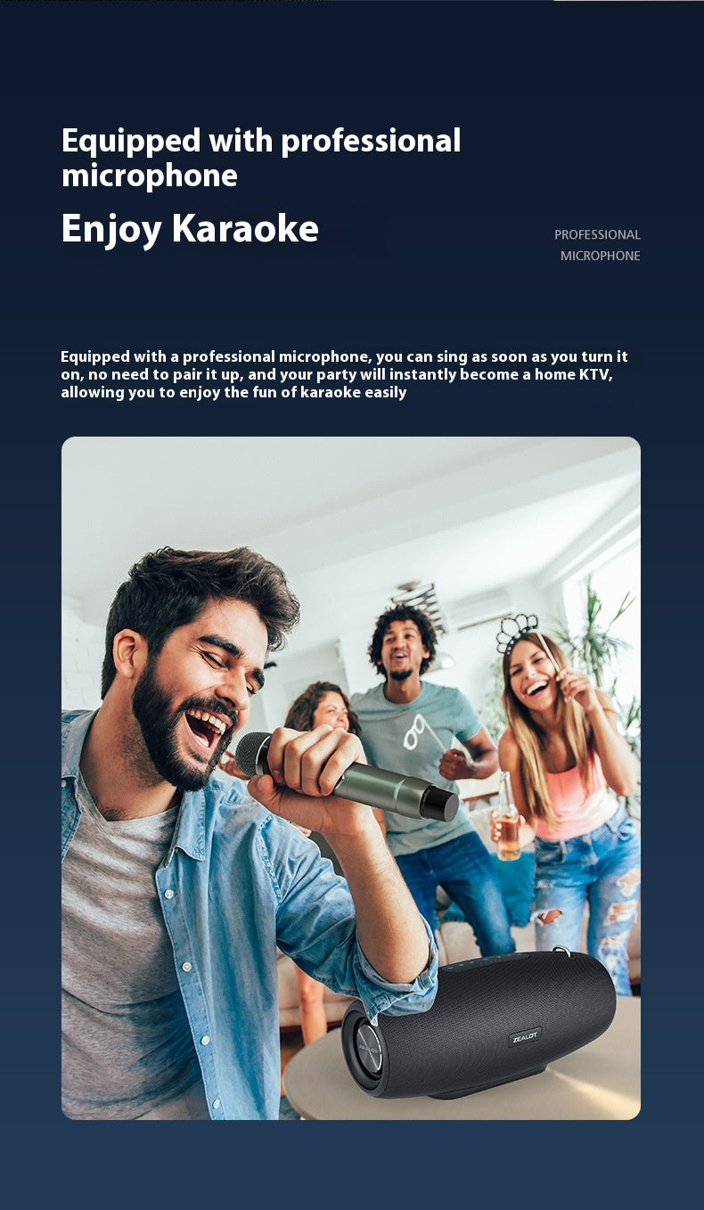 High-Power Square Dance Bluetooth Family Karaoke Speaker