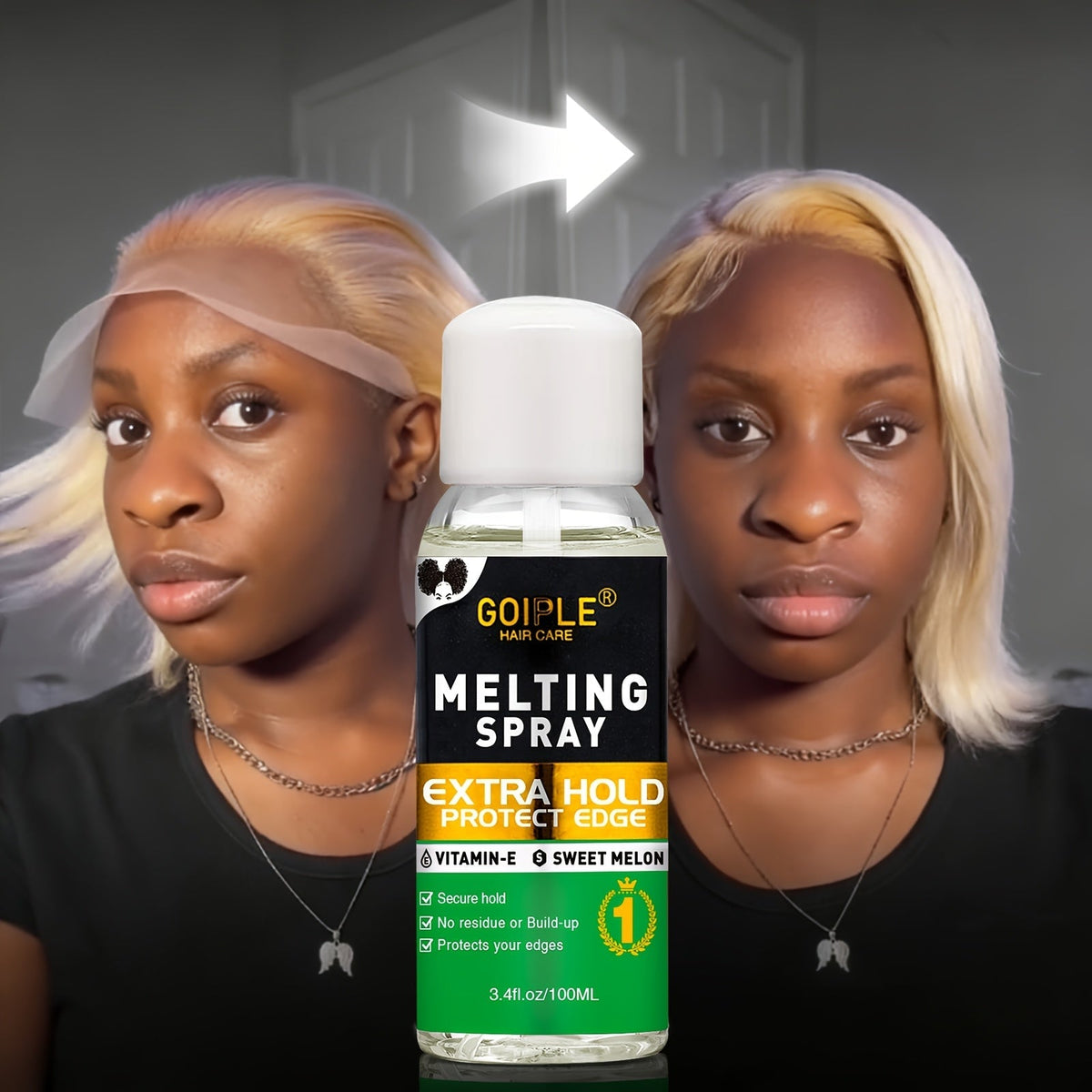 Wig Installation Kit in 9-Piece Glue or 14-Piece Styling Sets with Bands, Caps, Combs and Liquid Bottles — image 11