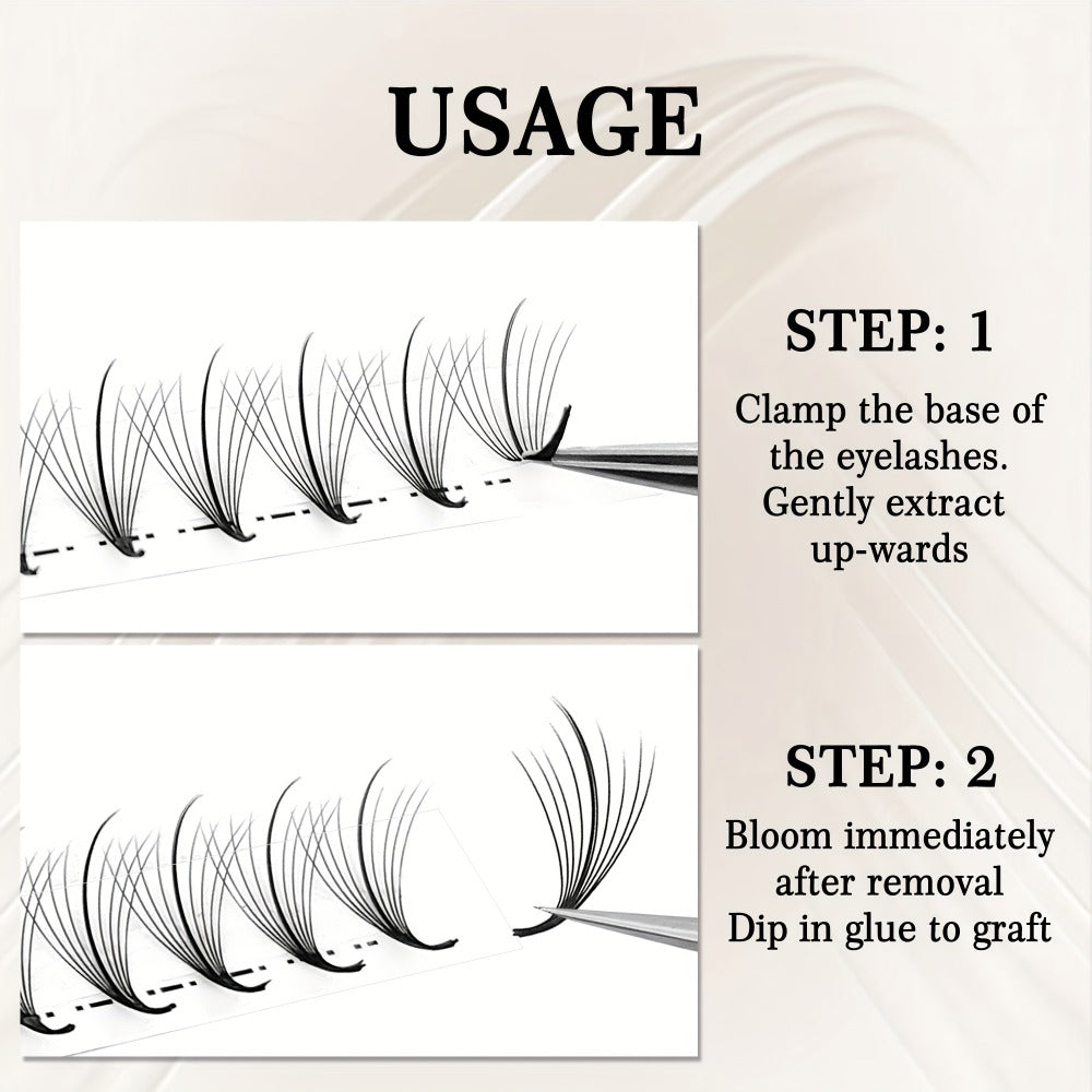 120-Fan Tray Premade Volume Lash Extensions 5D 7D 9D Wispy Faux Mink Eyelash Extensions C D Curl Mix 8-15mm — image 8