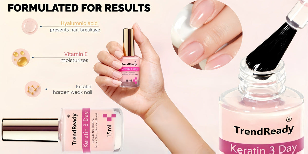 Pink-Label Nail Care Coating Two-Pack in 15 ml Square Bottles with Gold Caps and Brush Applicators — image 15