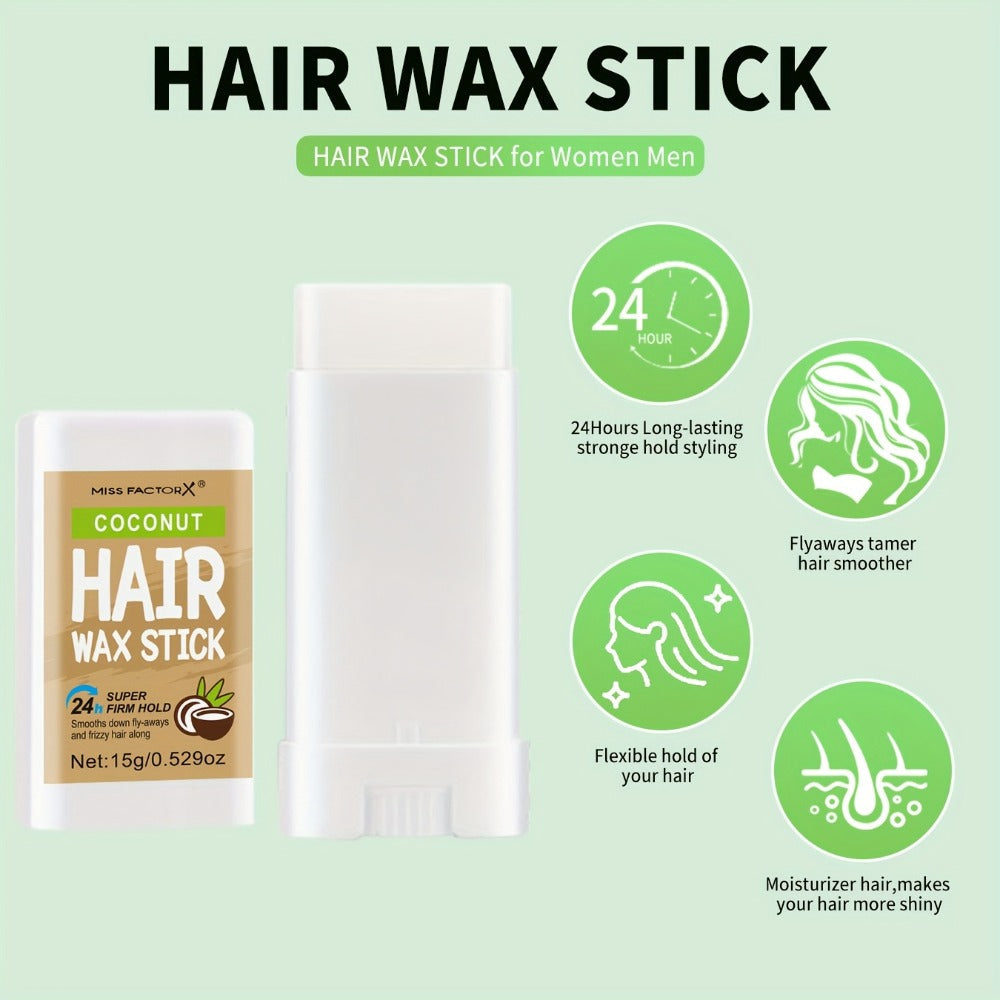 Hair Wax Stick 5 Pack Flyaway Control Edge Control with Jojoba Oil for Home, Travel and Salon Hair Styling — image 9