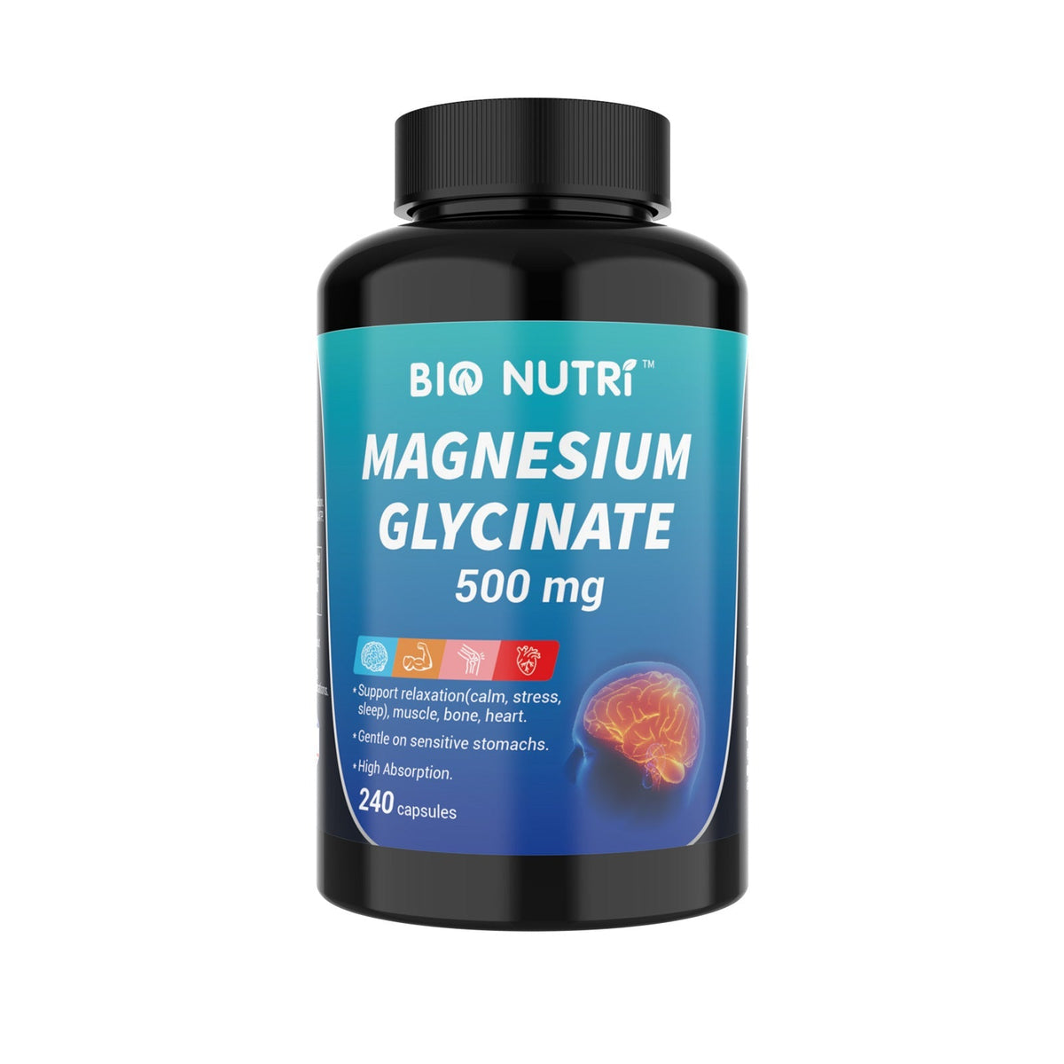 Magnesium Glycinate 500mg Chelated Capsules, Deep Sleep, Stress & Relaxation Supplement for Women & Men — image 13