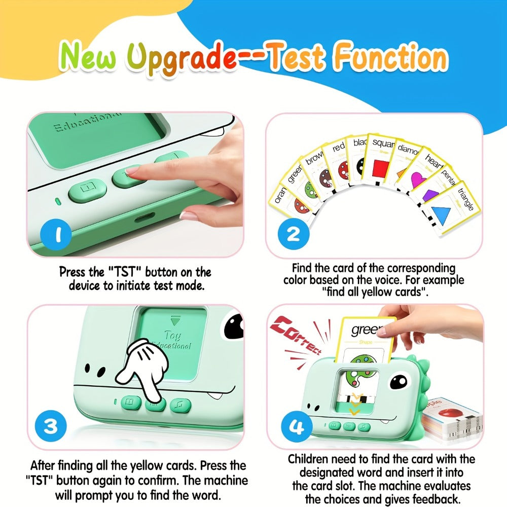 Talking Flashcard Machine for Toddlers 160 Words with the Listed Color, Size or Set Options for Everyday Use — image 13