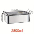 Stainless Steel Food Container with Airtight Lid and Vent Valve