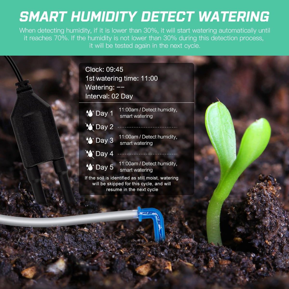 Automatic Plant Waterer Kit Indoor Programmable Drip Irrigation System