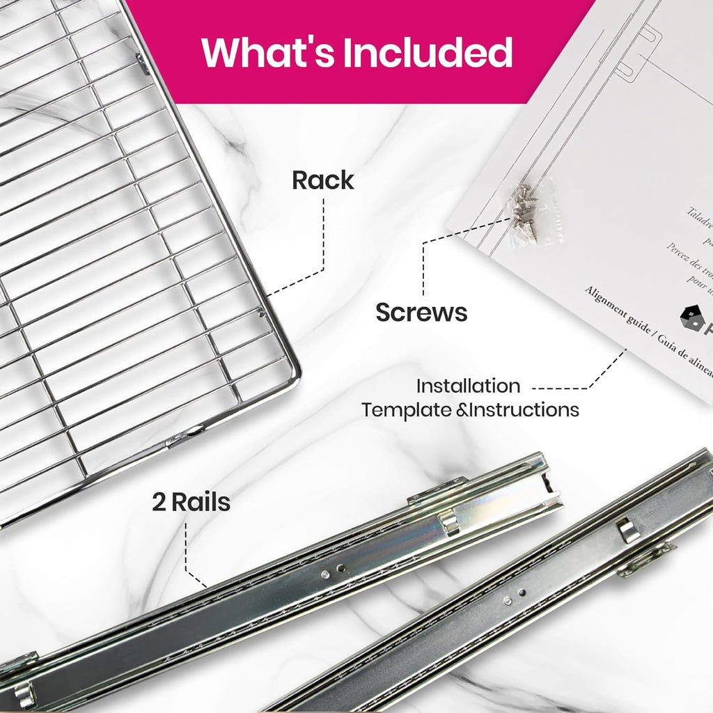 Pull-Out Cabinet Organizer Chrome