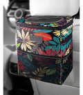 Car Trash Can with Lid Leak Proof Organizer 2 Gallon Autumn Leaves