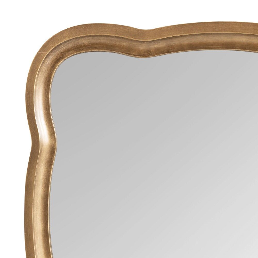 Kate and Laurel Hatherleig Gold Framed Rectangle Wall Mirror