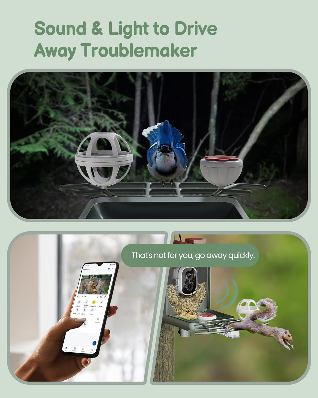 Smart Solar Bird Feeder with 2K HD Camera and AI Recognition