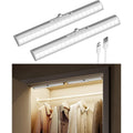2 Pack Motion Sensor Closet Light 13" Rechargeable LED Under Cabinet Light