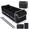 Collapsible Car Trunk Organizer with Removable Dividers and Ice Pack