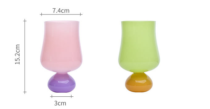 Medieval Champagne Cocktail Red Wine Goblet Tulip Beer Whisky Wine Glass Large Capacity Home Party Coffee Milk Ice Cream Cup