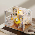 DIY Miniature House Kit Sunshine Study – Handmade Wooden Building Model Mini Collection Scene Home Decoration Shelf Display —